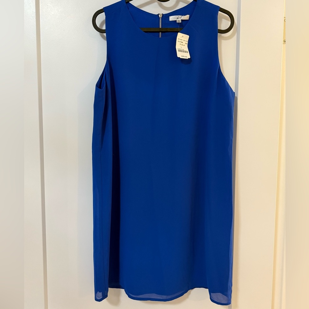 Mendocino Royal Blue Sleeveless Mini Dress